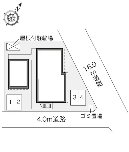 ★手数料０円★松戸市大金平３丁目 月極駐車場